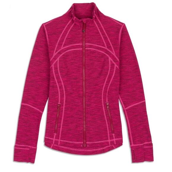 Lululemon Define jacket 10 Diamond Jacquard Berry Rumble Jeweled Magenta Luon - Picture 1 of 9